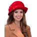 Фетровая шляпка №76 красная