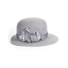 Фетровая шляпка №8 светло-серая Фетровая шляпка №8 светло-серая