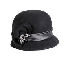 Фетровый капор №85 чёрный Фетровый капор №85 чёрный