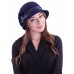Фетровый капор  №85 тёмно-синяя