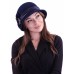 Фетровый капор  №85 тёмно-синяя