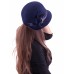 Фетровый капор  №85 тёмно-синяя