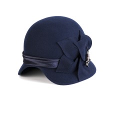 Фетровый капор №85 тёмно-синяя Фетровый капор №85 тёмно-синяя