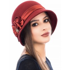 Фетровый капор  №85 теракот