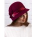 Фетровый капор №85 тёмно-красный Фетровый капор №85 тёмно-красный