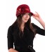 Фетровый капор  №85 тёмно-красный