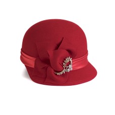 Фетровый капор №85 аллый Фетровый капор №85 аллый