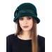 Фетровый капор  №85 изумруд
