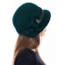 Фетровый капор  №85 изумруд