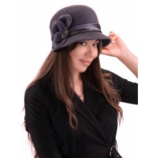 Фетровый капор  №85 тёмно-серый