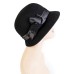 Фетровая шляпка № 86 чёрная Фетровая шляпка № 86 чёрная