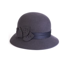 Фетровая шляпка № 86 серая Фетровая шляпка № 86 серая