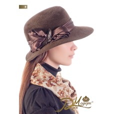 Фетровая шляпка №9 коричневая Фетровая шляпка №9 коричневая