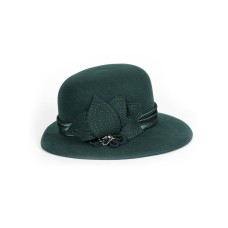 Фетровая шляпка №9 изумрудная Фетровая шляпка №9 изумрудная