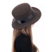 Канотье -фетровая шляпка № 900 коричневый микс 