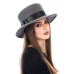 Канотье -фетровая шляпка № 900 серый микс