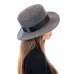 Канотье -фетровая шляпка № 900 серый микс