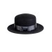 Канотье -фетровая шляпка № 900                              чёрная