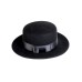 Канотье -фетровая шляпка № 900                              чёрная
