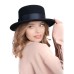 Канотье -фетровая шляпка № 900                              чёрная