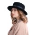 Канотье -фетровая шляпка № 900                              чёрная