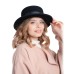 Канотье -фетровая шляпка № 900                              чёрная