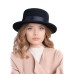 Канотье -фетровая шляпка № 900                              чёрная