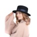Канотье -фетровая шляпка № 900                              чёрная