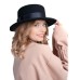 Канотье -фетровая шляпка № 900                              чёрная