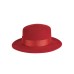 Канотье -фетровая шляпка № 900 алая