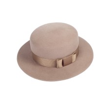 Канотье -фетровая шляпка № 900 бежевая Канотье -фетровая шляпка № 900 бежевая