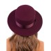Канотье -фетровая шляпка № 900 бордовая Канотье -фетровая шляпка № 900 бордовая