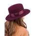 Канотье -фетровая шляпка № 900 бордовая Канотье -фетровая шляпка № 900 бордовая