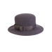 Канотье -фетровая шляпка № 900 тёмно-серая