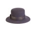 Канотье -фетровая шляпка № 900 тёмно-серая