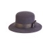 Канотье -фетровая шляпка № 900 тёмно-серая