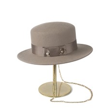 Канотье -фетровая шляпка № 900 бежевая Канотье -фетровая шляпка № 900 бежевая