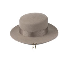 Канотье -фетровая шляпка № 900 бежевая Канотье -фетровая шляпка № 900 бежевая