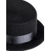 Канотье -фетровая шляпка № 901                            чёрная