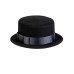 Канотье -фетровая шляпка № 901                            чёрная
