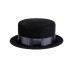 Канотье -фетровая шляпка № 901                            чёрная