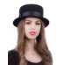 Канотье -фетровая шляпка № 901                            чёрная