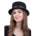 Канотье -фетровая шляпка № 901                            чёрная