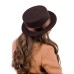 Канотье -фетровая шляпка № 901 коричневая