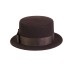 Канотье -фетровая шляпка № 901 коричневая