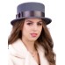 Канотье -фетровая шляпка № 901 серо-голубая Канотье -фетровая шляпка № 901 серо-голубая