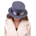 Канотье -фетровая шляпка № 901 серо-голубая Канотье -фетровая шляпка № 901 серо-голубая