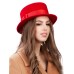 Канотье -фетровая шляпка № 901 красная Канотье -фетровая шляпка № 901 красная