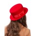 Канотье -фетровая шляпка № 901 красная Канотье -фетровая шляпка № 901 красная