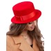 Канотье -фетровая шляпка № 901 красная Канотье -фетровая шляпка № 901 красная